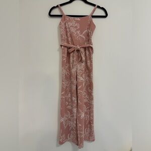 Emerald Sundae Mauve Pink Floral Jumpsuit Romper
